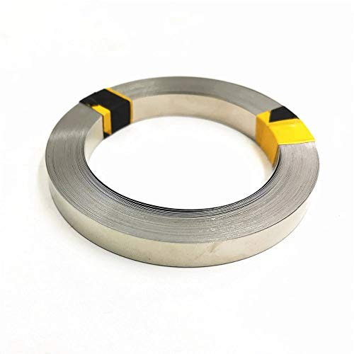 TECNOIOT 1 Rotolo 5 Metri di Striscia di Nichel Puro 99,96% per Cintura di Nichel per Saldatura a Punti della Batteria Battery (0,2 mm x 8 mm x 5 Meter)