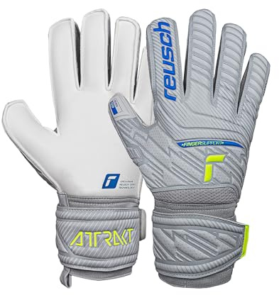Reusch Guanti da portiere per uomo e adulti | Protezione delle dita | Prensione affidabile e traspirabilità | Per allenamenti e partite | Erba sintetica ed erba naturale | Taglie 7,5-12