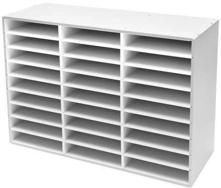 Dokumenthylla, 80 x 30,5 x 55,5 cm förvaringsfack fack fack fack för förvaring av filer, kontrakt, A4
