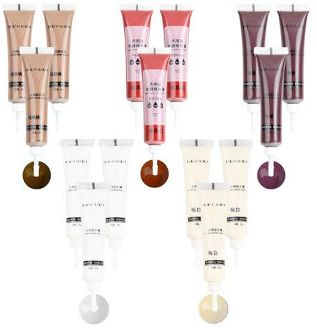 6 Couleurs Mastic Bois, Bouche-Pores, Peinture Meuble Bois, Kit Reparation Parquet, Pate A Bois Reparation Fissures, Rayures Pour Parquets, Portes, Placards, Escaliers, Etc