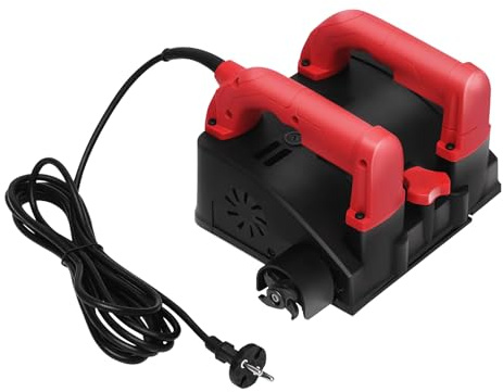 Pialla da parete elettrica, pialla elettrica cablata, Maniglia ergonomica Pianatura rapida confortevole profondità regolabile motore rame,Ristrutturazione gesso vernice rivestita, Lavoro continuo casa