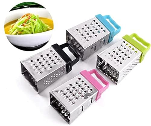 Chloe and Tom Mini 4 Sides Planer Stainless Steel Planer Vegetable Cutter Peel Cutter Fruit Ginger Garlic Grater Cooking Kitchen Tools Gadgets x 4