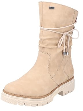 Rieker Damen Stiefeletten Z8550, Beige,39 EU