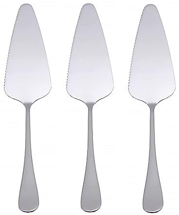 Rmeet Fetta di Torta,3 PCS Pala Dolce Torta Server in Acciaio Inox Torta Affettatrice Pizza Server Taglio Spatola Doppia Paletta per Torta per Cucina Quotidiano Feste Matrimoni