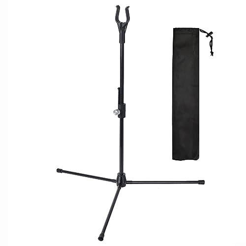 Supporto per arco con l'arco, supporto per e borsa per ricurvi composti da caccia all'aperto, 48 x 37,8 cm (nero)