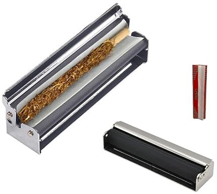 Drehmaschine Joint, Joint Roller, Cigarette Machine - Drehmaschine Zigaretten 110mm, 32 Zigarettenpapier 110mm(Schwarz)