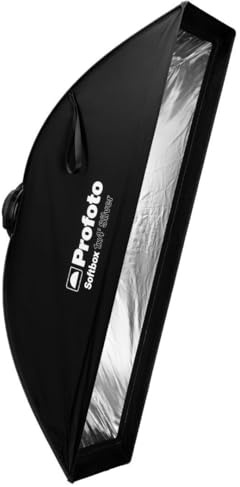 Profoto 1 x 1,2 m Softbox-Streifen mit All-in-One-Halterung und abnehmbarem Diffusor für Kanten- oder Felgenbeleuchtung (Silber)