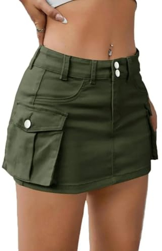 Falda De Mezclilla De Mujer - Falda Recta Vaquera De Cintura Baja para Verano Falda Recta Informal De Color Sólido Talla Grande con Cremallera Ropa De Calle con Temperamento De Corte A