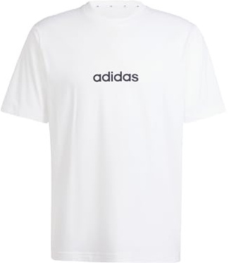 adidas Essentials Linear Single Jersey Tee White/Black