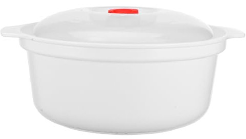 Cabilock Vaporiera Per Microonde in Materiale Sicuro Resistente Alte Temperature Contenitore Trasparente Con Rete Multifunzionale Per Cuocere e Riscaldare Verdure Zuppe e Cereali