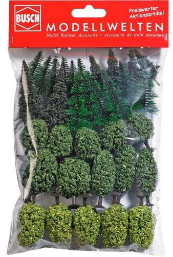 6588 bosque mixto, 15 árboles caducifolios y 18 coníferas