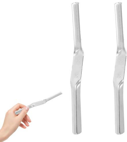 2 Pcs Pointing Tool, Brick Jointer Durable Steel, Mortar Finishing Tool Dual Head Design, for Building Walls Builders Brickies Neat Brickwork During Pointing and DIY Masonry Projects