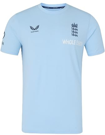 Castore England Cricket Men's Off Pitch Tee, L | Official Fan Kit