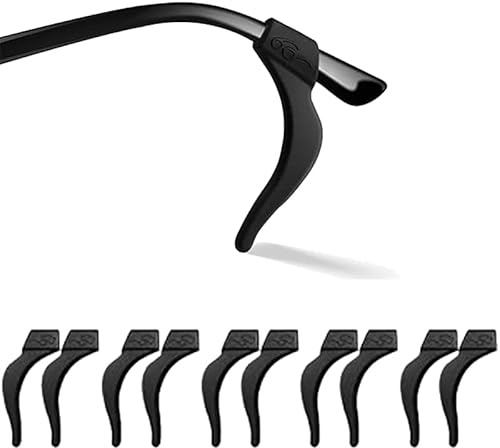 5 Pairs Silicone Glasses Ear Grips, Anti-Slip Ear Cushions to Stop Glasses Slipping Down Nose for Spectacles, Sunglasses & Reading Glasses