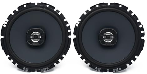 Hertz X 170 – Altavoces coaxiales de 2 vías de 6,7, 200W máx, Cono de Papel prensado y Tweeter de Pei, instalación Sencilla y Sonido Potente para Sistemas de Audio en vehículos