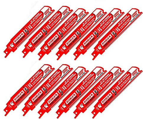 Diablo Steel Demon Carbide Teeth Reciprocating Saw Blade - 6 Length, 8 TPI