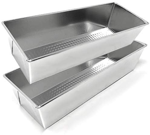 Space Home - Classic Backform Kastenform - Kastenform - Kastenform Kuchen Brote, Gleichmäßige Bräunung - Brotbackform - Plumcake - Sauerteigbeständig - Aluminium - Set 2-30 cm