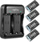 Rapthor Xbox Controller Battery Pack - 4x2800mAh Rechargeable Charger Set for Xbox Series X/S, One S/X/Elite - Quick Charge Wireless Controller Batteries