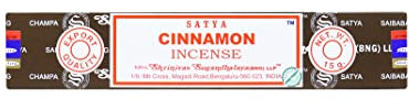 Cannella - Bastoncini di incenso Satya Sai Baba - 15g (10-12 Sticks) - Arrotolati a mano in India - Per Meditazione e Yoga