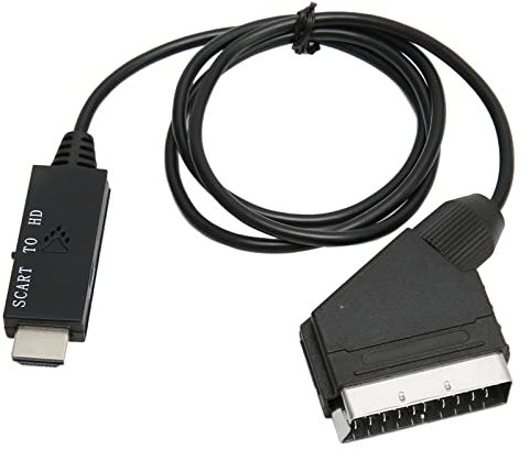 Adattatore Convertitore Interfaccia Multimediale da SCART a HD - Supporto Risoluzione 1080P 60Hz, Riproduzione su TV con HDMI, Alimentazione USB