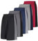 LukBerd Lange Herren-Shorts, Basketball, Fitnessstudio, schnelltrocknend, Camouflage-Shorts mit Taschen, 5er-Pack, Schwarz/Grau/Hellgrau/Blau/Rot, XX-Large