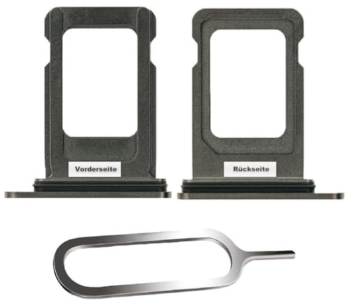 IS-TECK SIM-Kartenhalter Ersatz SIM-Tray Kompatibel mit iPhone 13 Pro/Max inklusive SIM-Nadel SIM-Kartensteckplatz (Alpingrün)