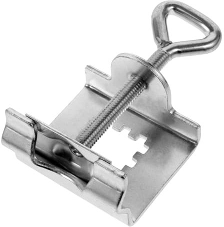 BEBEMOKO Support De Parasol Galvanisé Pince De Fixation Robuste pour Patio Et Camping Clip De Maintien Sécurisé pour Parasol Extérieur