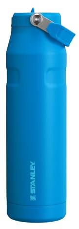 Stanley Flip Straw 2.0 Botella Agua Acero Inoxidable Con Pajita 1.06L - 15 Horas Fría - 3 Días Helada - Acero Inoxidable - Sin BPA - Antifugas - Apta Para Lavavajillas - Azure