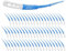 tiyiyok 60 Pcs Cepillos Interdentales, Cepillo Interdental Curvo Profesional con Estuche Portátil, Palillos Interdentales de Silicona Suave 65 mm, Palillos de Dientes Reutilizables