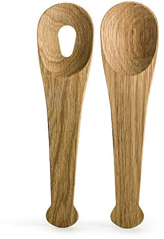 Sagaform 5017867 - Cubiertos para servir ensalada (madera de roble)