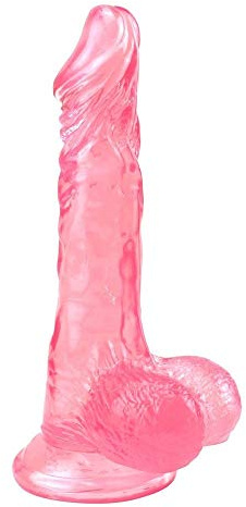 Yrrddxxoo Mjuka leksaker stark sugkopp strukturerade realistiska vattentäta gåvor för kvinnor tillfredsställa fantasi mycket användbar Yrrddxxoo (färg: Rosa)