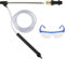 Set de chorro de arena de alta presión - lijadora húmeda con puntas de boquilla, gafas protectoras, acoplamiento rápido de 1/4, 2500 PSI (BLACK)