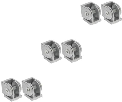 SOLUSTRE 6pcs Zinc Alloy Pivot Joint Flexible Connector for Aluminum Extrusion Pivot Hinge