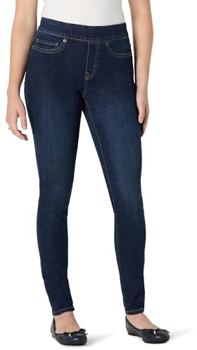 Amazon Essentials Jegging à Enfiler mi-Haute en Denim Stretch pour Femme