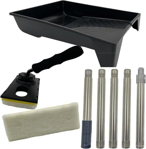 Decking Stain Paint Pad Kit Applicator Kit for Decking Paint Oil Stain (Decking Kit)