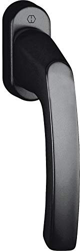 HOPPE Fenstergriff LIÈGE, VK 7 x 40 mm, Alu schwarz matt