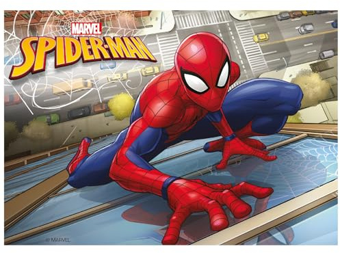 Dekora, Marvel Spiderman Cake Topper, Edible Image for Children's Birthday Cake, A5