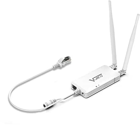 Vonets VAP11S-232 2.4GHz Mini Repeater/Wi-Fi Router/Serial Server with 2 External Antennas Wireless Bridge Best Partner for Electronic Scales, PLCs