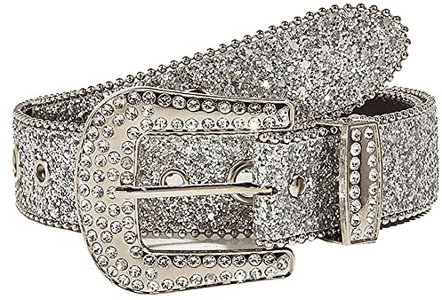 JowTreex Women Western Rhinestone Belt Cowgirl Cowboy Bling Studded Diamond Waist Belt for Jeans Pants