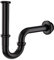 DETBOM Sifón Universal, Sifón Lavabo Tubo de Desagüe Normalizado 11/4, Sifón Tubular, Set de Desagüe, Sifón de Tubo de Desagüe, Sifón de Tubería, Sifón/Trampa de olor para Lavabo, Negro