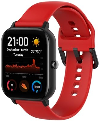 AKTOUR Orologio da lavoro da uomo sportivo a prova di sudore, cinturino in tinta unita con comoda regolazione e ampia compatibilità, compatibile con smartwatch W-217h, F1, misura unica