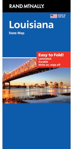 Rand McNally Easy to Fold: Louisiana Laminated Map