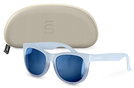 SUAVINEX, Gafas de Sol para Bebés de 0 a 12 Meses, Polarizadas, con Filtro UV 400, Cat. 3, 100% Protección Rayos UVA y UVB, con Funda Incluida, Muy Flexibles y Ligeras, de Forma Cuadrada, Color Azul