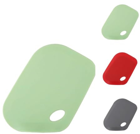 Silicone Dough Scraper Multipurpose Pastry Scraper Flexible Non-Stick Cutter Food Grade Bowl Scraper Spatula Kitchen Bench Tool for Dough Pastry Batter Bread Cake Pizza 12.5x9.5cm(4.92x3.74) (Green)