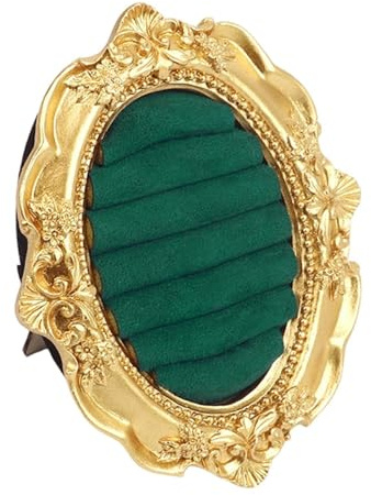 TyCylKu Portaanelli Vintage - Vassoio Per Orecchini Ovale Vintage Decorativo,Portaanelli Per Gioielli Di Fidanzamento | Per Fidanzamento Cerimonia Compleanno Casa Soggiorno Toeletta Mensola Donna Lei