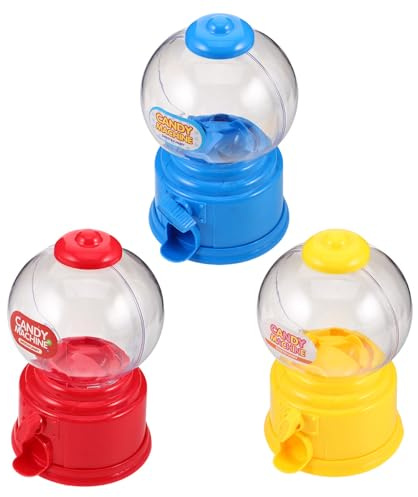 BESPORTBLE Máquina de Dulces Mini de plástico, 3 Piezas, para Bodas y Fiestas, dispensador Compacto y portátil, Funcionamiento fiable, diseño único, para