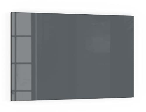 DEQORI Küchenrückwand Glas | Unifarben - Dunkelgrau | 60x40 cm | Bad- oder Herd-Rückwand | Herdblende Spritzschutz für Küche & Badezimmer | moderne Deko für Fliesenspiegel