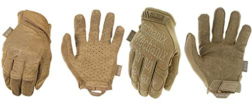 Mechanix Wear Specialty Vent Coyote Handschuhe (Large, Beige) & Mechanix Herren Wear Original® Coyote handschoenen (medium, bruin) Einsatzhandschuhe, Braun, M EU