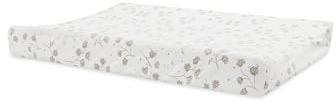 Jollein Wickelauflagenbezug Jersey – Leafy Dreams – 50x70cm – 100% Baumwolle – OEKO–TEX Zertifiziert – Bezug Wickelauflage