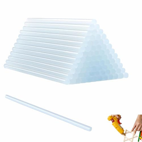55 Pezzi Colla a Caldo Sticks Bastoncini di Colla Trasparente 7 x 200 mm Stick a Caldo per Pistola Asciugatura Rapida per Fai Da Te Artigianato e Hobby